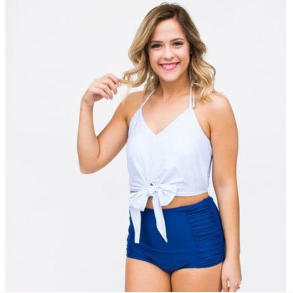 ISO Kortni Jeane White tied up top!!! Size small